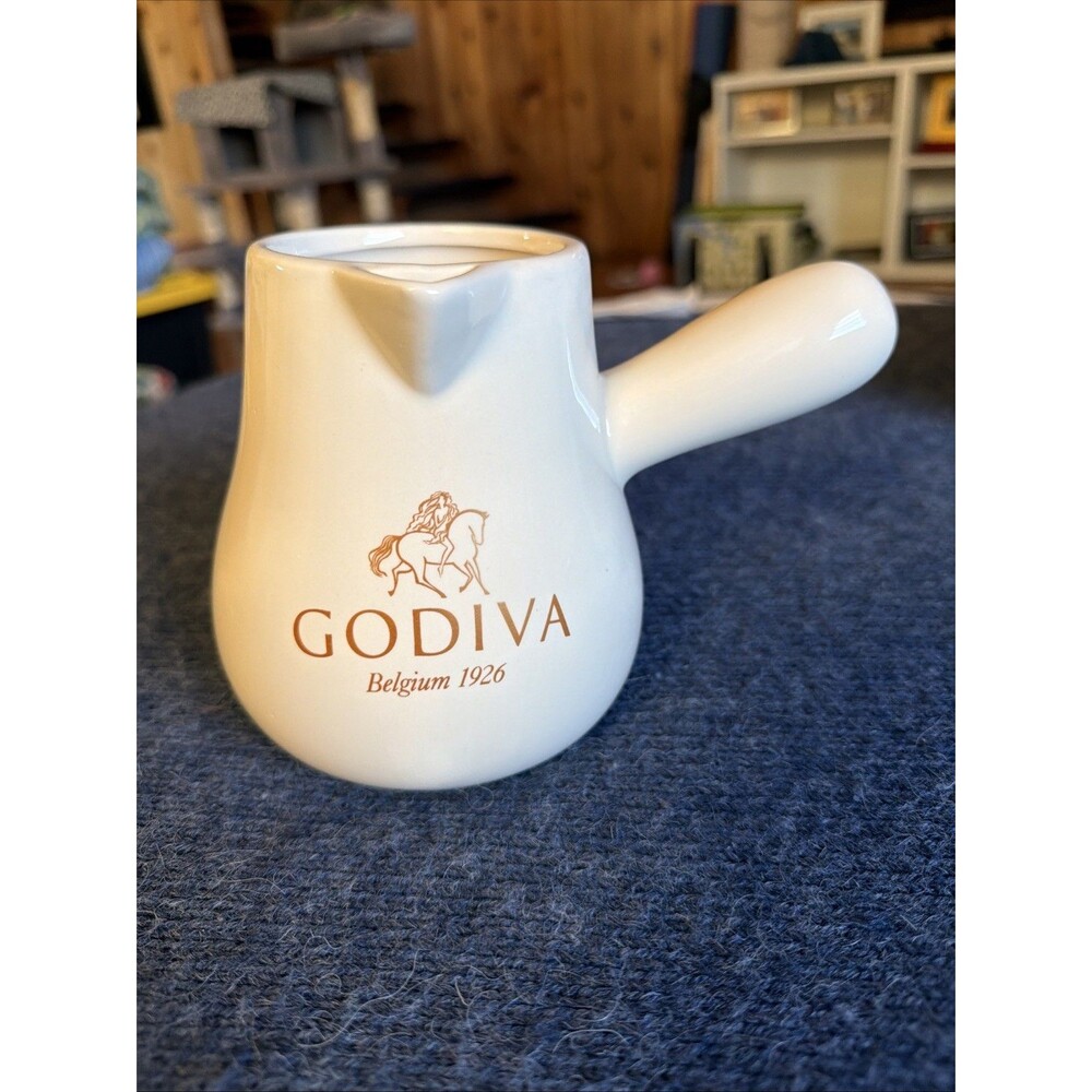 Godiva Chocolate Pot Pitcher Mug Belgium 1926 by Coastal Cocktails